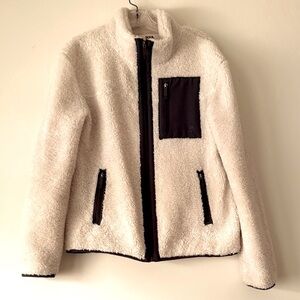 SoulCycle fleece full zip jacket lined